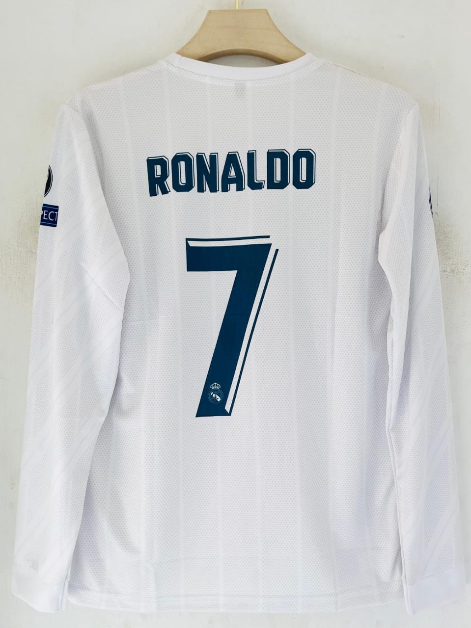 REAL MADRID WHITE FULL SLEEVES EMBROIDERY KIT