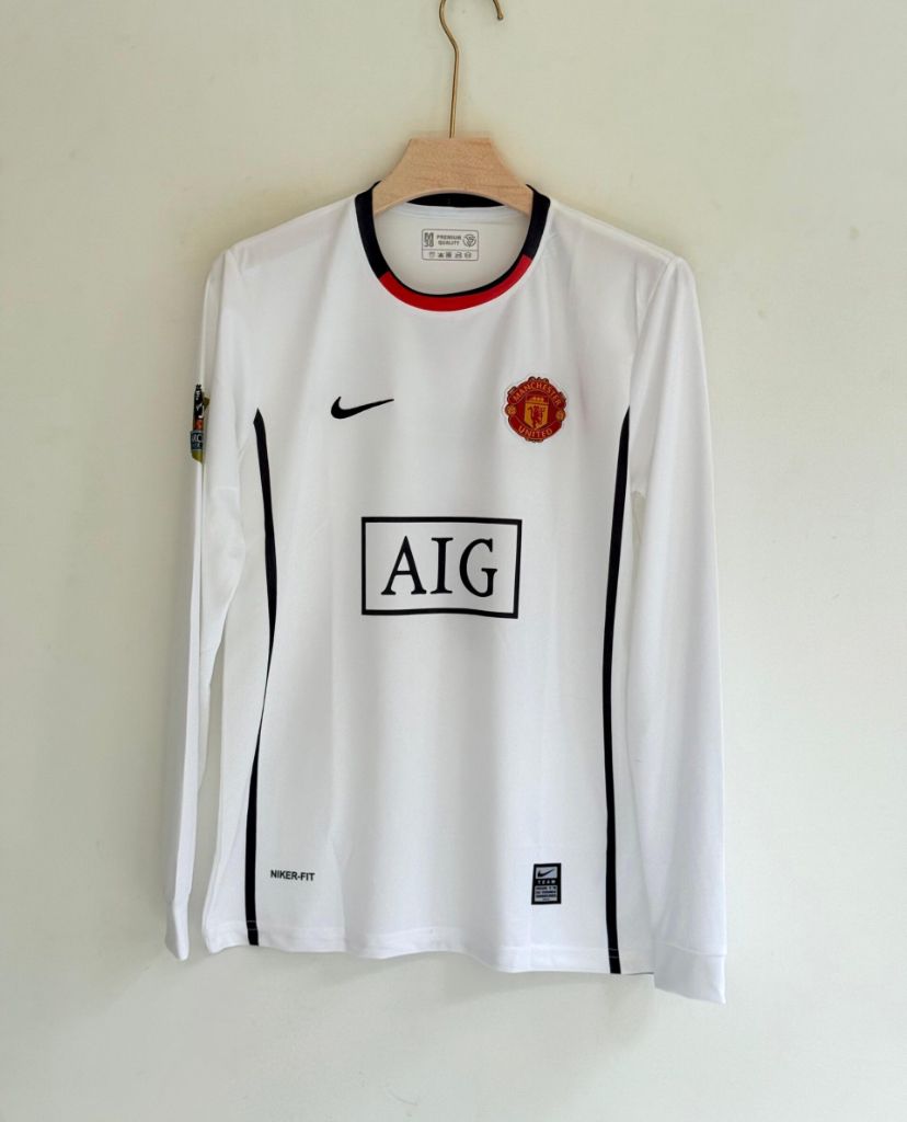 RONALDO MANCHESTER UNITED WHITE AIG FULL SLEEVE