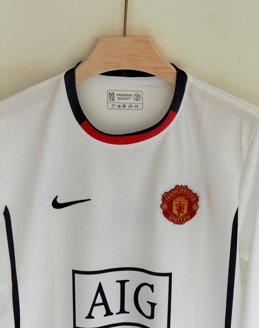 RONALDO MANCHESTER UNITED WHITE AIG FULL SLEEVE