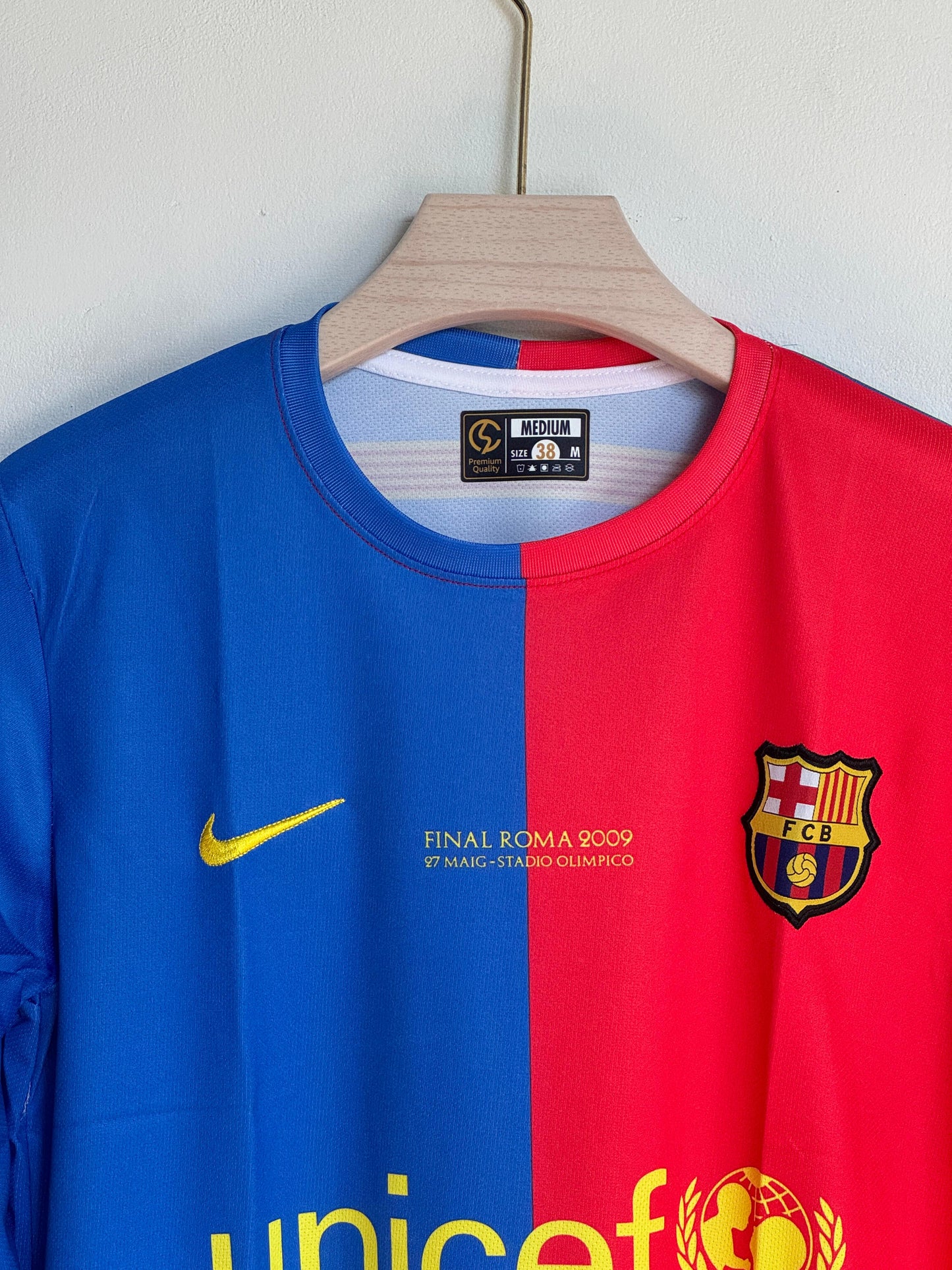 BARCELONA 2008-09 HOME KIT MESSI FULLSLEEVE EMBROIDERY