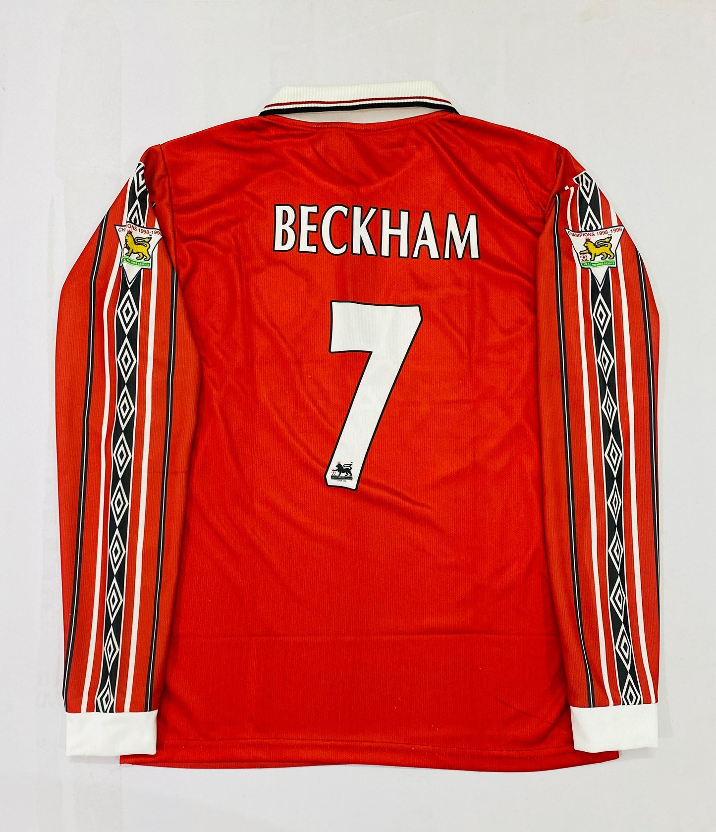 BECKHAM MAN UNITED HOME JERSEY FULL SELVES COLLAR