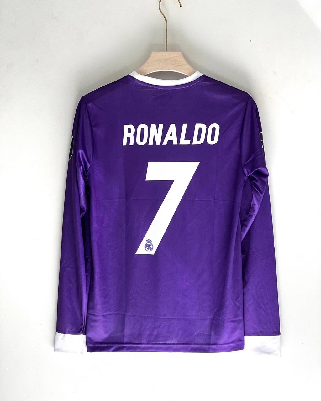 RONALDO REAL MADRID PURPLE PREMIUM FULL SLEEVE