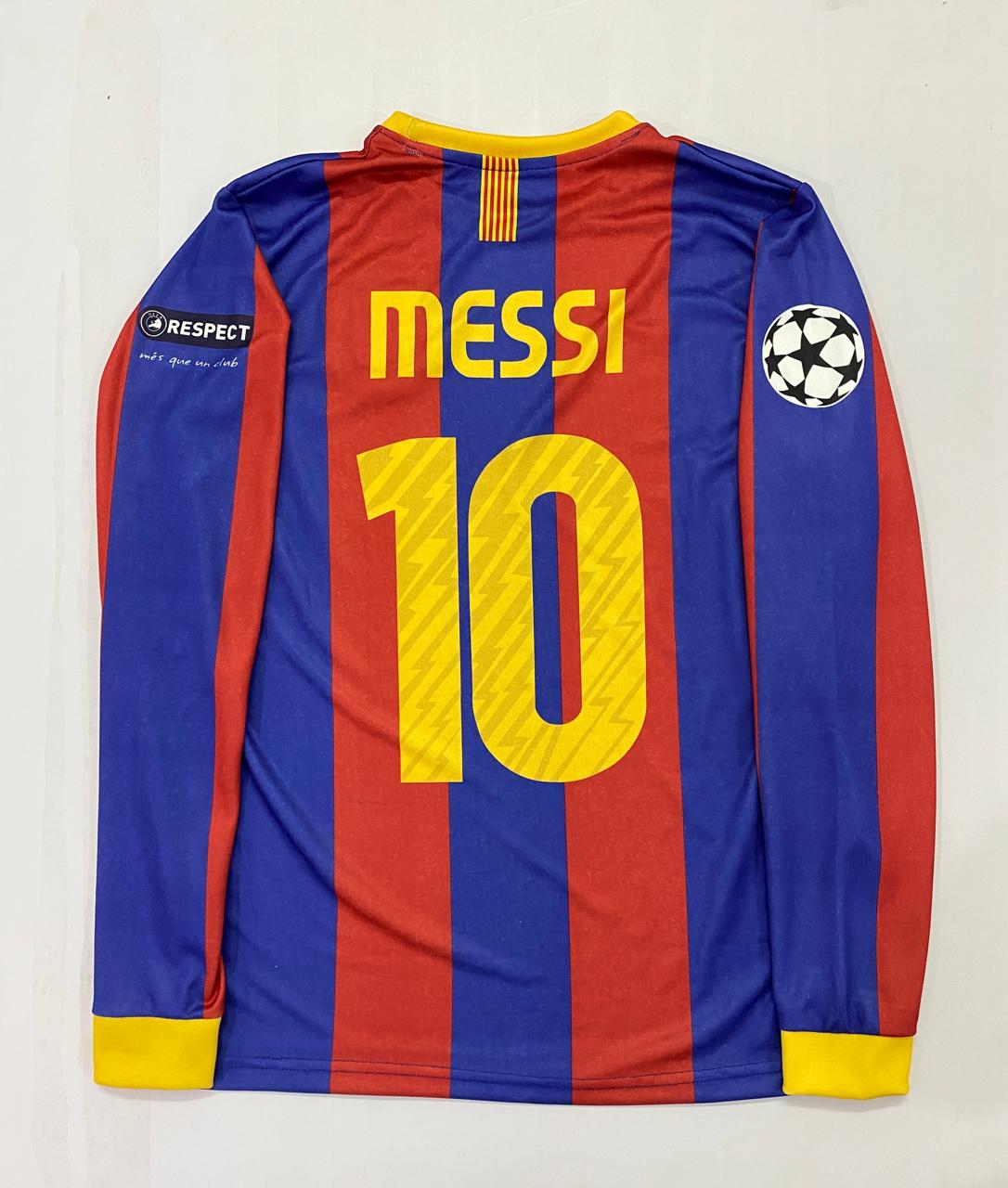 MESSI BARCA 10-11 HOME FULL SLEEVE KIT