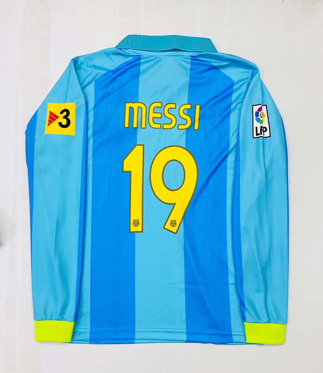 BARCELONA AWAY KIT MESSI FULLSLEEVE EMBROIDERY