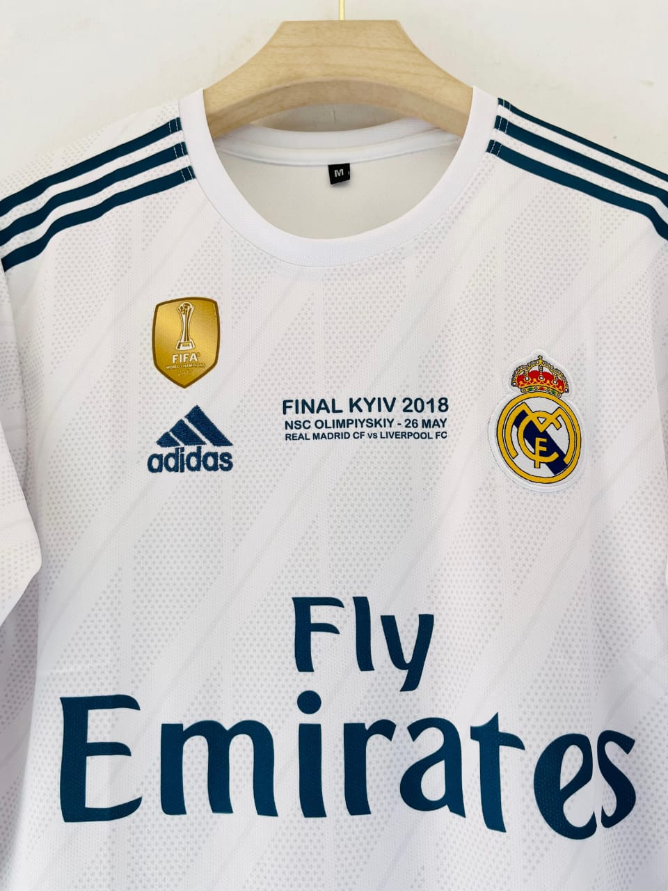 REAL MADRID WHITE FULL SLEEVES EMBROIDERY KIT