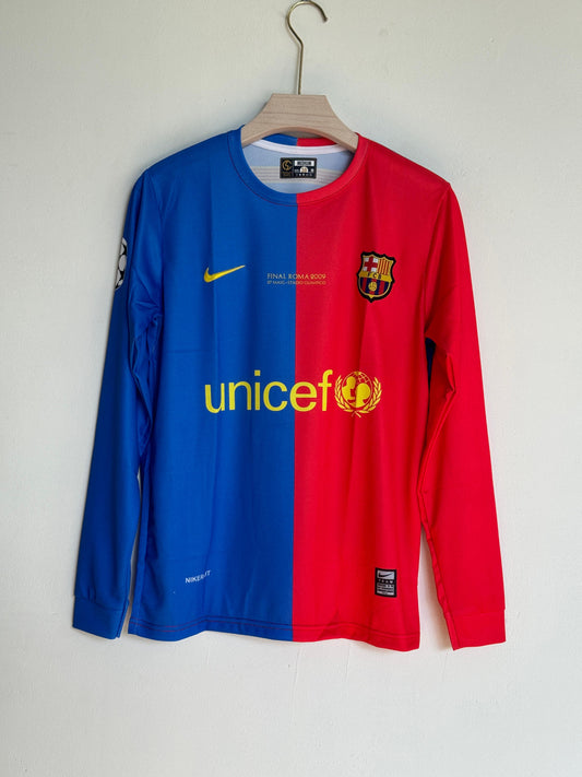 BARCELONA 2008-09 HOME KIT MESSI FULLSLEEVE EMBROIDERY