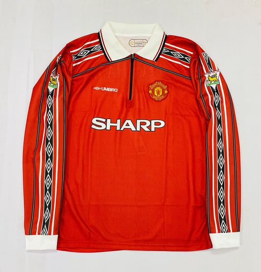 BECKHAM MAN UNITED HOME JERSEY FULL SELVES COLLAR