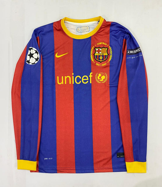 MESSI BARCA 10-11 HOME FULL SLEEVE KIT