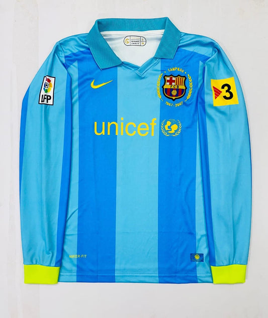 BARCELONA AWAY KIT MESSI FULLSLEEVE EMBROIDERY