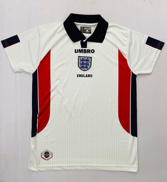 ENGLAND 2003-04 HOME KIT BECKHAM POLO EMBROIDERY