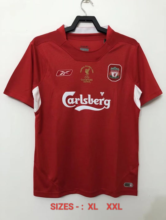LIVERPOOL 2005 CHAMPIONS LEAGUE FINAL RETRO KIT
