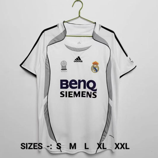 REAL MADRID 2006/07 HOME RETRO KIT